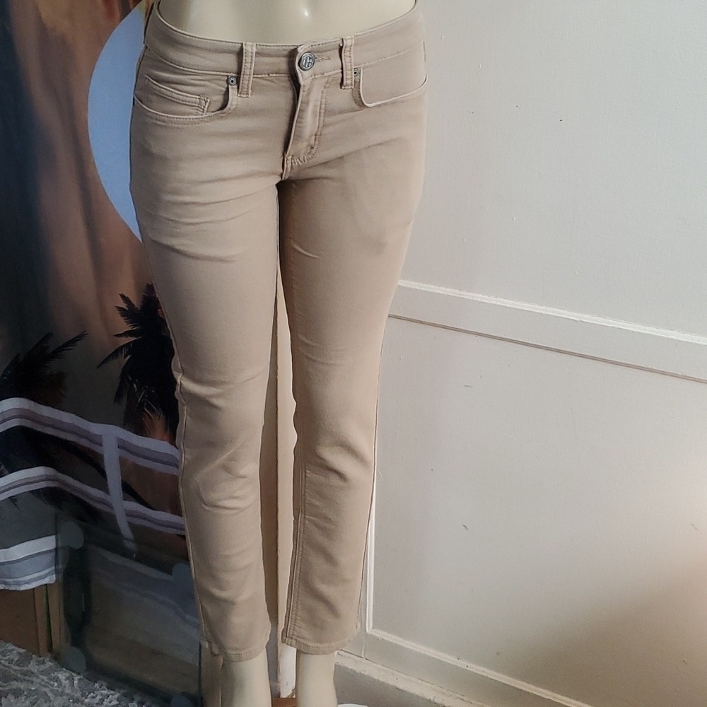 VGB vintage genes Black Tan Color slim, straight, fit, Jeans pants size 28W 30L